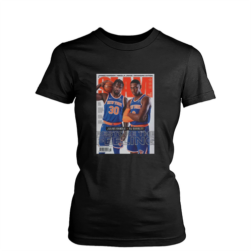 Julius Randle And Rj Barrett New York Knicks Nba Slam Cover Womens T-Shirt Tee