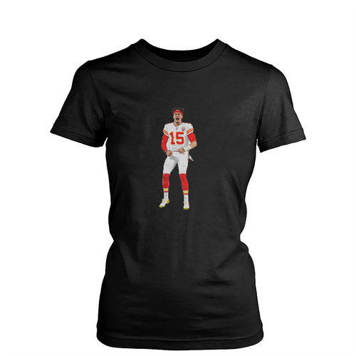 Patrick Mahomes Kansas City Illustrated Art Womens T-Shirt Tee