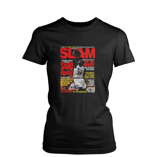 Shaquille O Neal Slam Cover Tee Orlando Magic Womens T-Shirt Tee