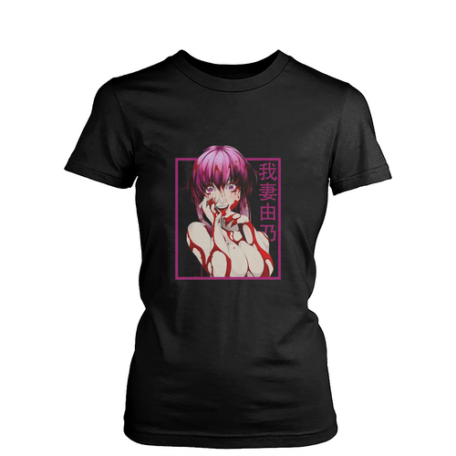 Yuno Gasai Future Diary Manga Waifu Womens T-Shirt Tee