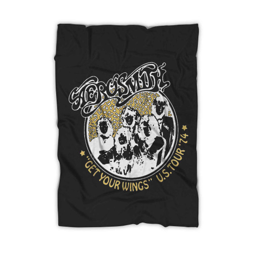 Aerosmith Wings Tour 74 Blanket