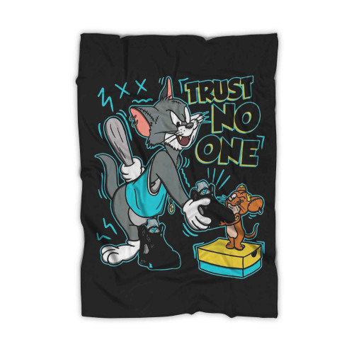 Jordan 5 Aqua Trust No One Cat And Mouse Blanket