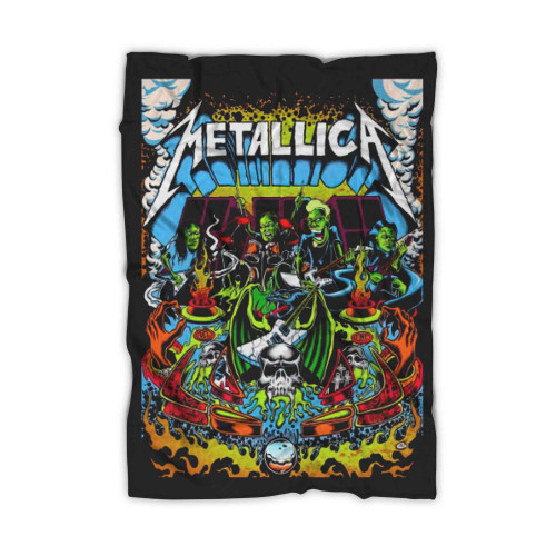 Metallica New Black Metal Rock Band Blanket