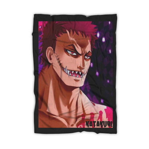 One Piece Charlotte Katakuri Face Anime Blanket