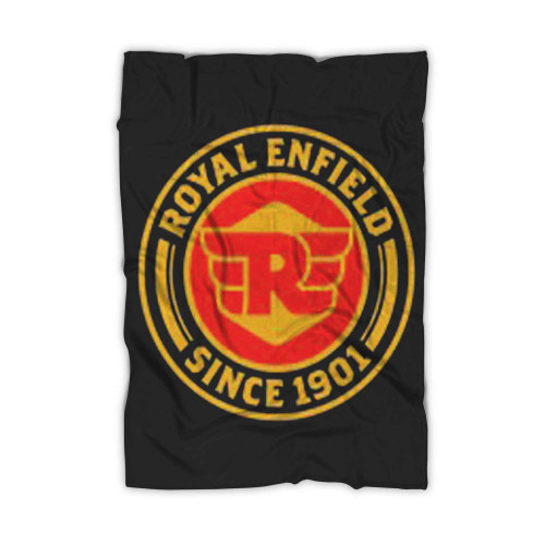 Royal Enfield Motorcycle Logo Blanket