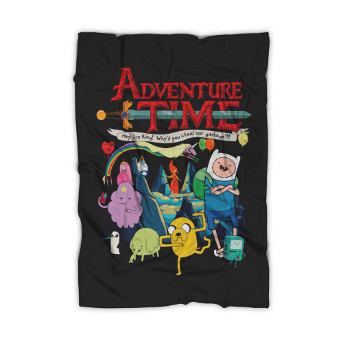 Time Adventure Time Finn Jake Cartoon Network Blanket