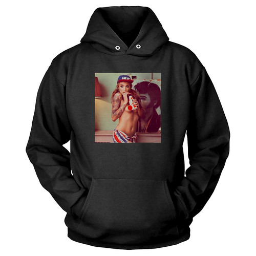 Sexy Naked Tattooed Girl Drink Hoodie