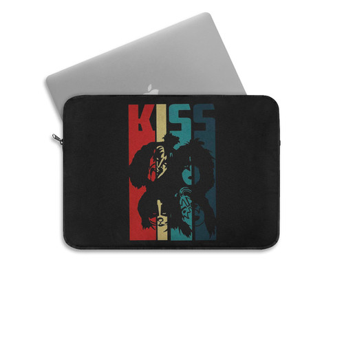 Vintage Retro Kiss Rock And Roll Laptop Sleeve