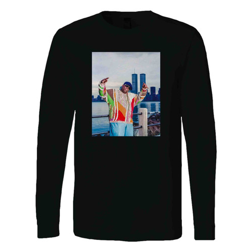 Biggie Rapper 90's Hip Hop Clothing Old School Long Sleeve T-Shirt Tee