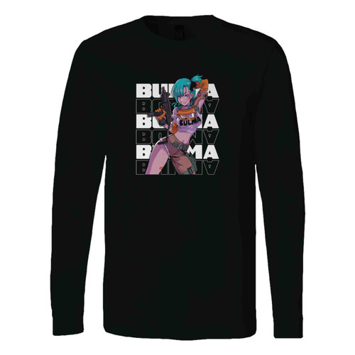 Bulma Holding A Gun Dragon Ball Z Long Sleeve T-Shirt Tee