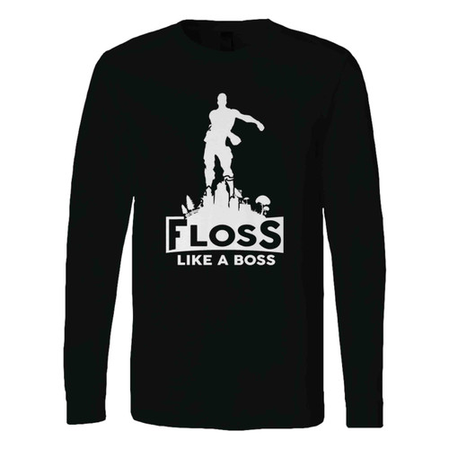 Gamer Floss Like A Boss Funny Dance Emoji Gamer 4 Long Sleeve T-Shirt Tee