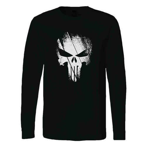 Punish Jon Bernthal Skull Logo Long Sleeve T-Shirt Tee