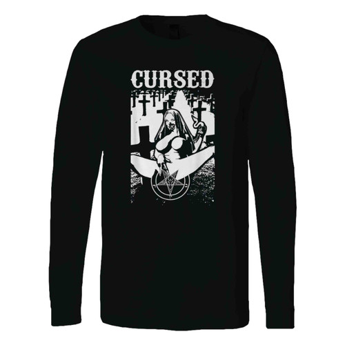 Sexy Cursed In Cemetery Long Sleeve T-Shirt Tee