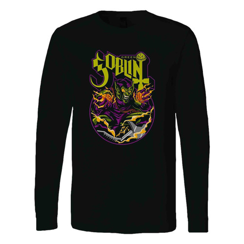 Spiderman Villain Marvel Green Goblin Long Sleeve T-Shirt Tee