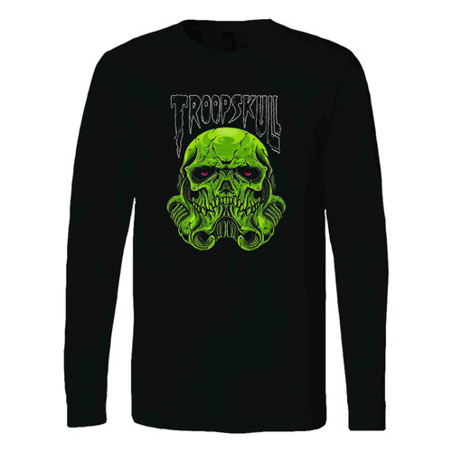 Star Wars Starwars Storm Trooper Skull Troop Green Long Sleeve T-Shirt Tee