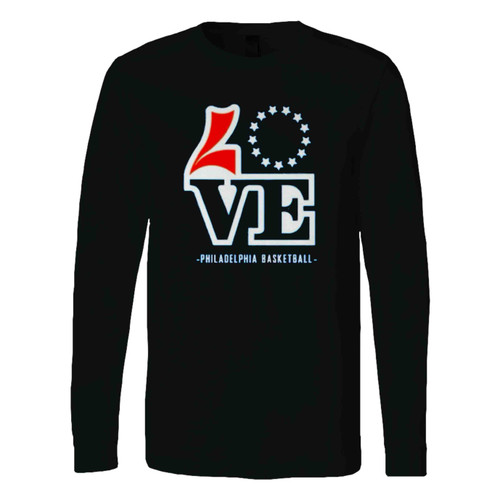 Vintage Philadelphia Basketball Love Long Sleeve T-Shirt Tee