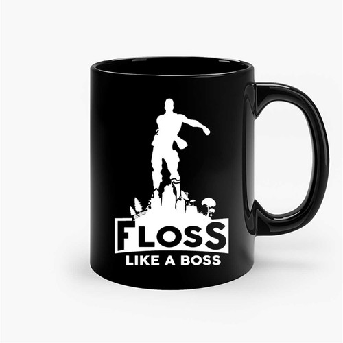 Gamer Floss Like A Boss Funny Dance Emoji Gamer 4 Ceramic Mugs