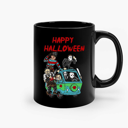 Halloween Killer Van Jason Freddy Chucky Ceramic Mugs