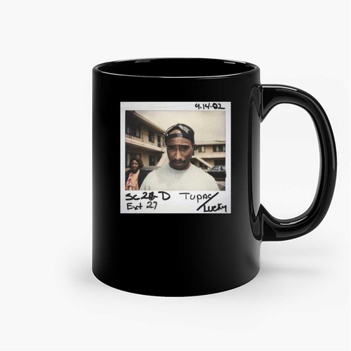 Retro Tupac Shakur 90's Hip Hop Ceramic Mugs