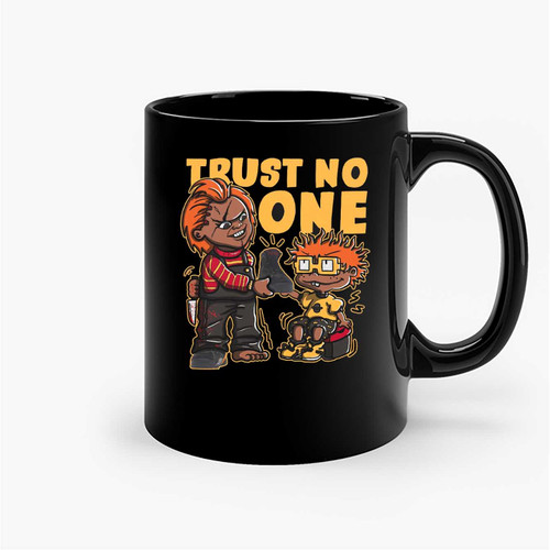 Trust No One Chuckie Match Jordan 7 Ceramic Mugs