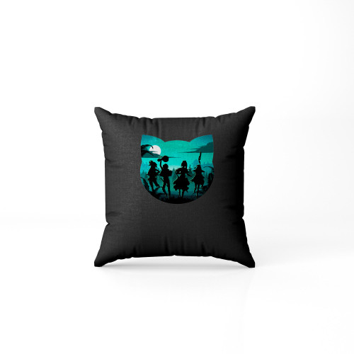 Chomusuke Silhouette Pillow Case Cover