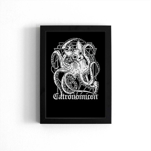 Catronomicon Devil Octopus Cat Mythology Poster
