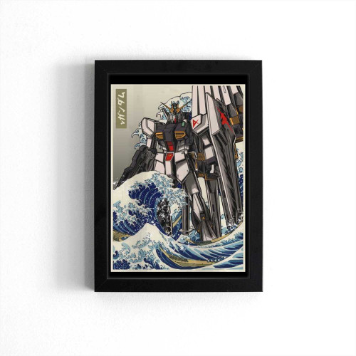Hokusai Nu Gundam Anime Poster