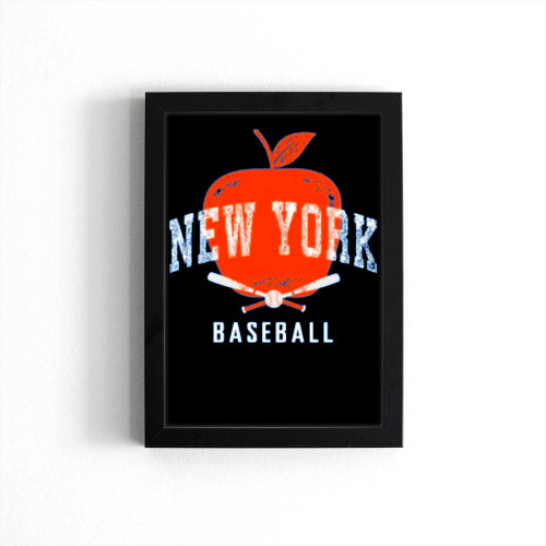 New York Baseball Vintage Retro Style Poster