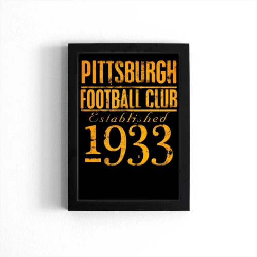 Pittsburgh Football Est 1933 Retro Vintage Poster