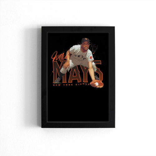 Willie Mays New York Ciants Poster