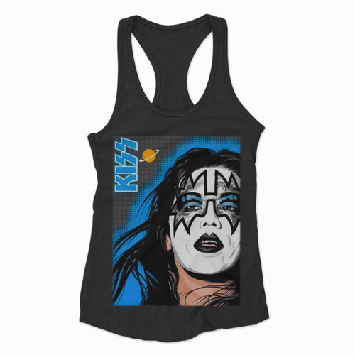 Ace Frehley Kiss Rock Retro Vintage Racerback Tank Top