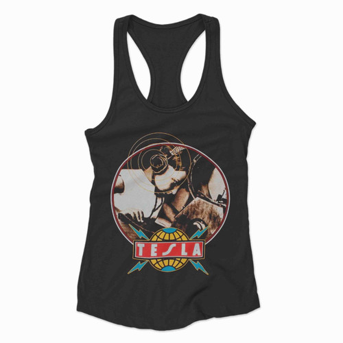 Tesla The Great Radio Controversy'89 Racerback Tank Top