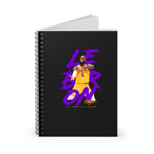 Lebron James La Lakers Spiral Notebook