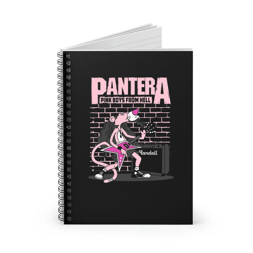 Pantera Pink Boys From Hell Spiral Notebook