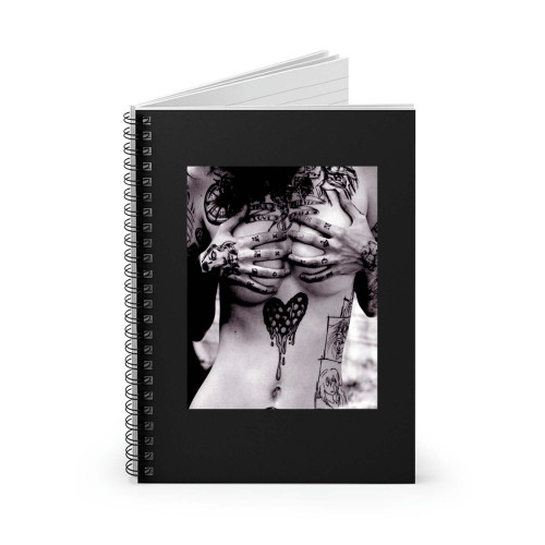 Sexy Tattoo Girl's Body Naked Spiral Notebook