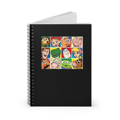 Toy Story 4 Main Characters Cartoon Spiral Notebook