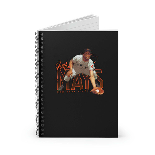 Willie Mays New York Ciants Spiral Notebook