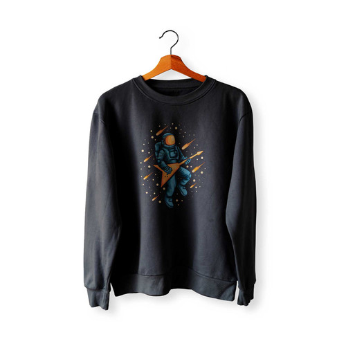 Astronaut Playing Guitar Rock The Space Sweatshirt Sweater
