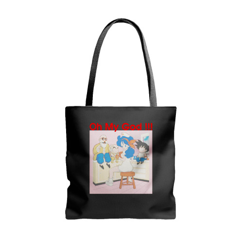 Dragon Ball Z Oh My God Funny Anime Tote Bags