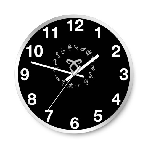 All Runes Symbol Shadowhunters Wall Clocks