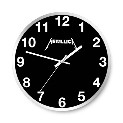 Amplified Metallica Logo Wall Clocks