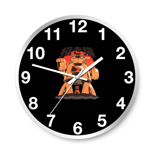 Anime Manga Mech Cat Robot Wall Clocks