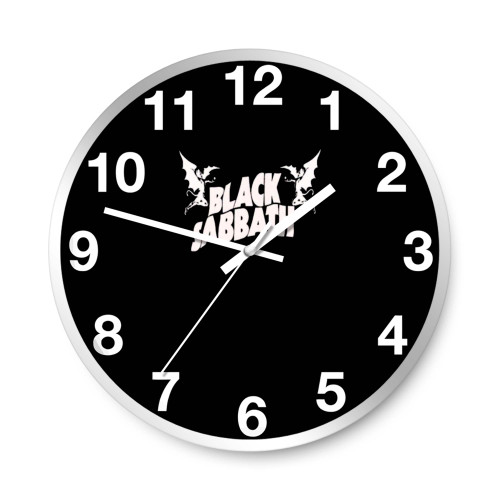 Black Sabbath Logo With Fox Wall Clocks