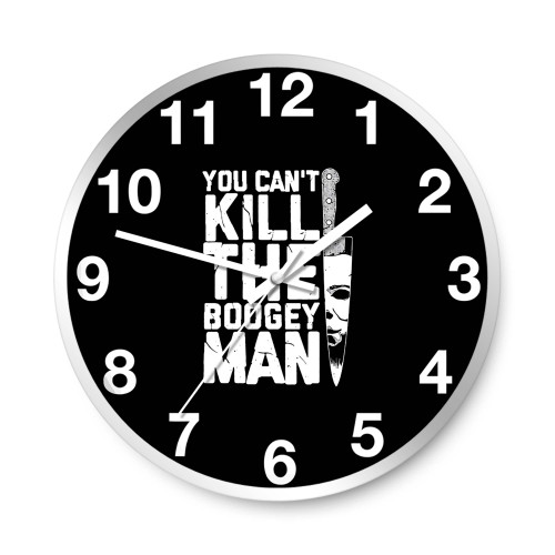 Boogey Man Halloween Michael Horror Myers Pennywise Wall Clocks