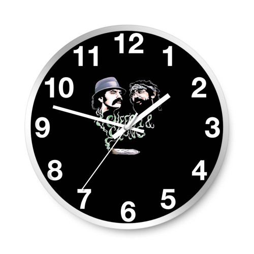 Cheech And Chong Logo Wall Clocks