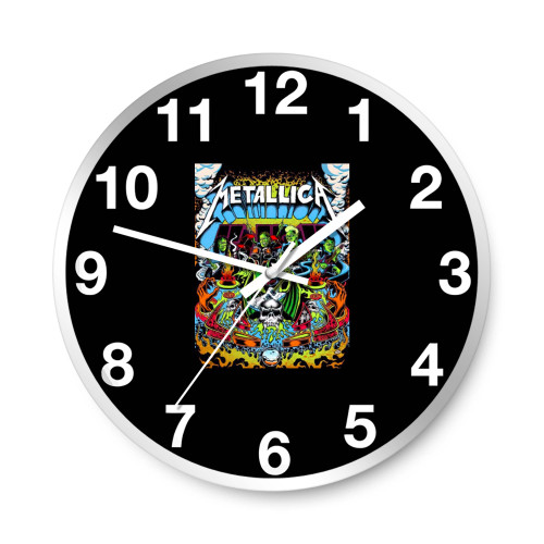 Metallica New Black Metal Rock Band Wall Clocks