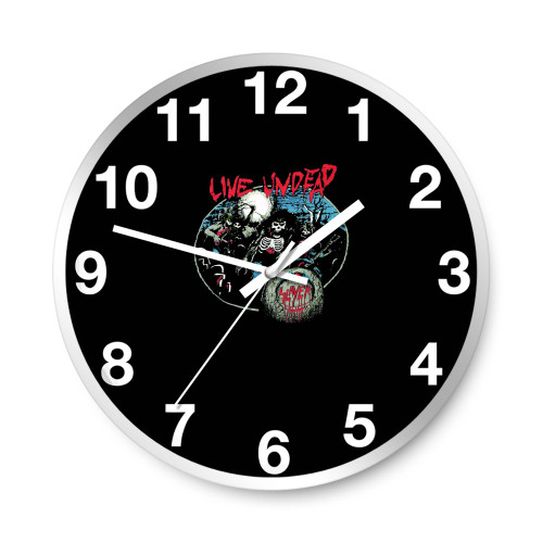 Slayer Live Undead 1984 Wall Clocks