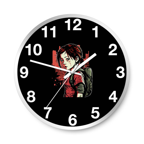 The Last Of Us Ellie Backpack Zombie Apocalypse Anime Wall Clocks The Last Of Us Ellie Backpack Zombie Apocalypse Anime Wall Clocks