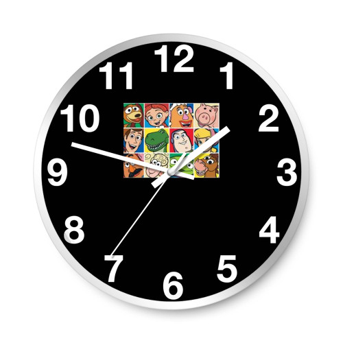 Toy Story 4 Main Characters Cartoon Wall Clocks