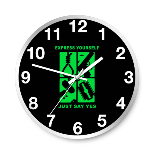 Type O Negative Express Yourself Just Say Yes Wall Clocks